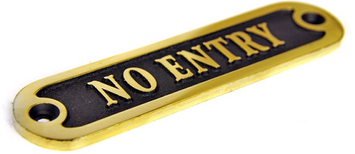 No entry sign